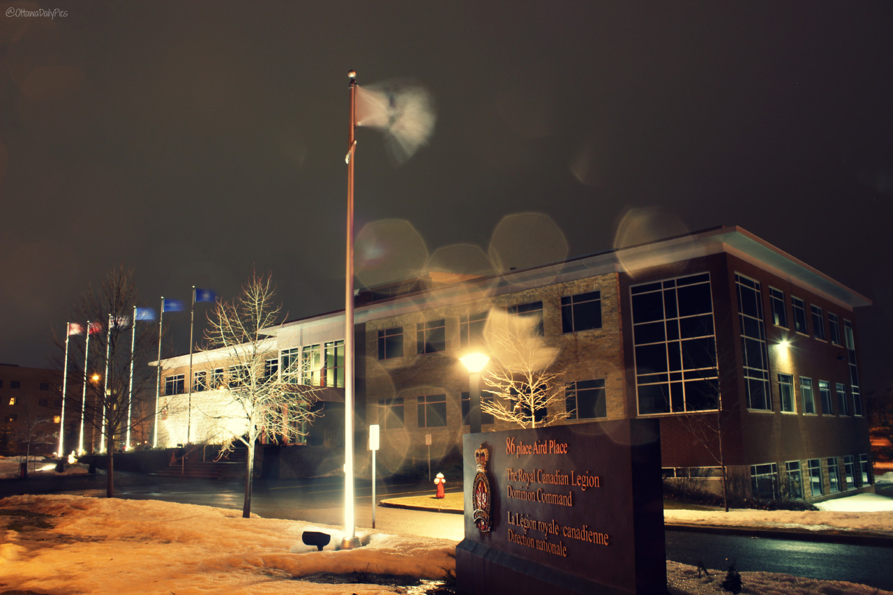 Branch 638 of the Royal Canadian Legion in Kanata during some rain @RCL_DC