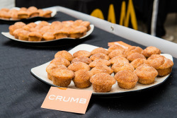 creativemornings:  Ever wonder what a breakfast at CreativeMornings/Raleigh looks like? These are some delectable, tasty snacks served up by justCrumb. You can see more shots from their last event with Shane Smith here. Photos by Miller Taylor.  You can