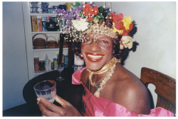 monkeysaysficus:  wingmyweibeifong: showmethesneer: just a beautiful picture of Marsha P Johnson that i found. i thought i would bless my dash with it this #20gayteen  The woman who was the cause of this wonderful month long celebration    The reason