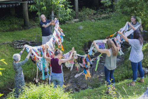 Releasing the Dreams over the flowing creek