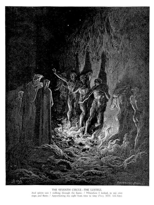 The Seventh Circle&ndash;The Lustful, Gustave Dore