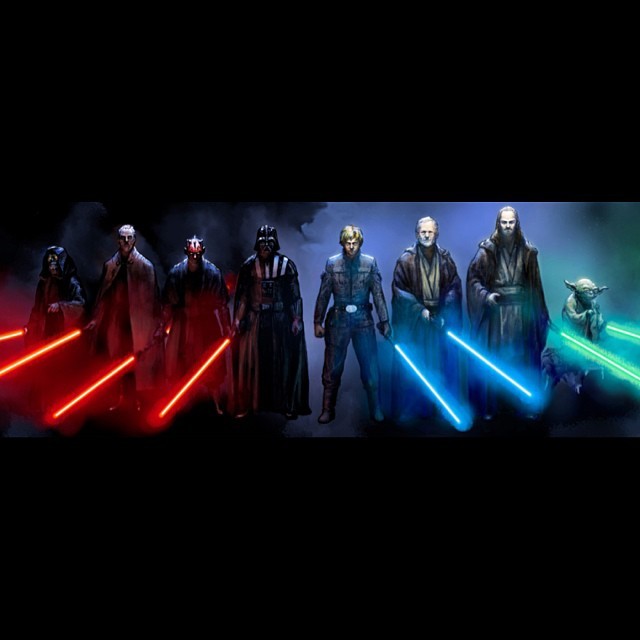 #darthsidious #countdooku #darthmaul #darthvader #lukeskywalker #obiwankenobi #quigonjinn