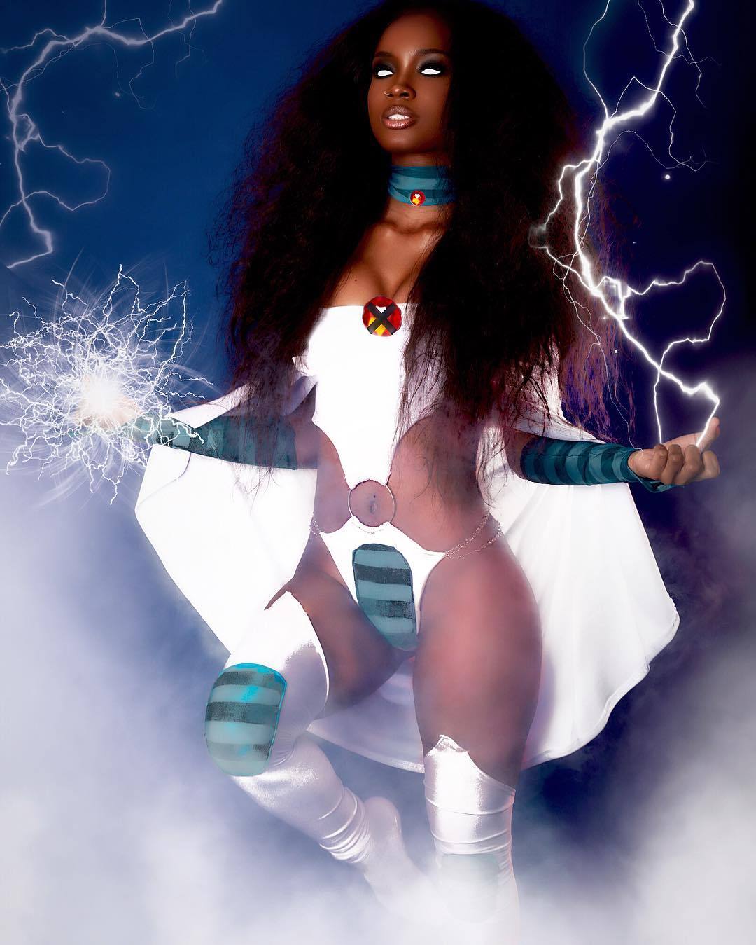 ddddunits: No white hair but ya’ll get the gist. @blissfullqueen as #storm #xmen
