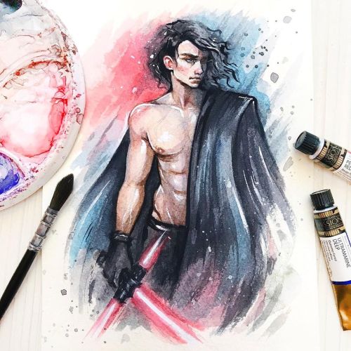 Kylo Ren aka Ben Solo ⚔️❗️‍♂️ Stunning image performed by cutie Adam Driver turned our perception of