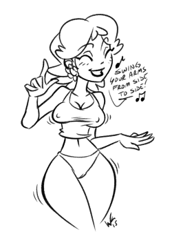 inkstash:  Sketched up Daisy getting a quick