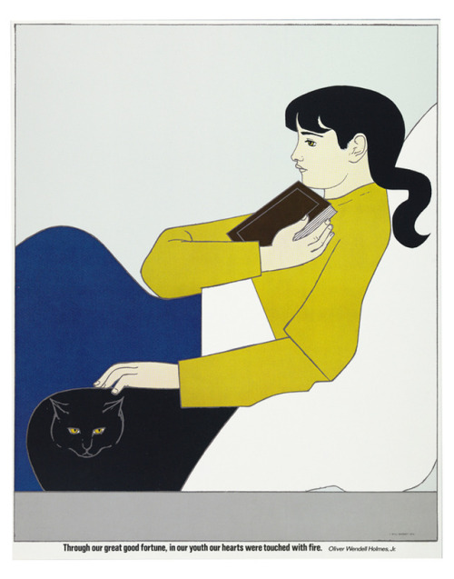 design-is-fine:Will Barnet, Poster The book, from “Bicentennial Prints, 1975″. USA.