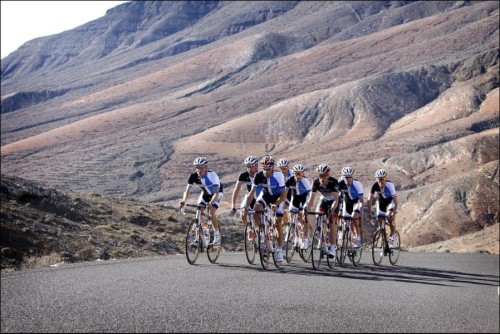 fuckyeahcycling: December 2012: Blanco Pro Cycling Team training ride in Fuerteventura. (via Wieler