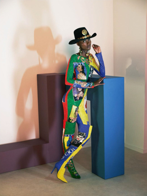 gallianoesque:Mame Thiane Camara in Colorama photographed by David Sims for Vogue Paris, February 20