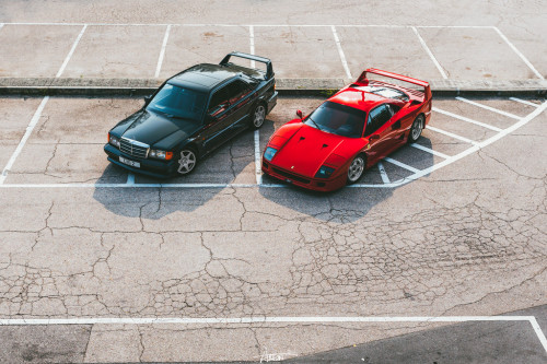 carpr0n - Starring - Ferrari F40 and Mercedes Benz 190E Evo...