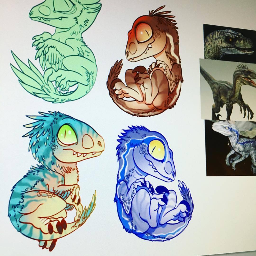 Doodlelust Coloring New Dino Babies I Revamped My Old