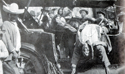 Pancho Villa after being killed by ambush in 1923.