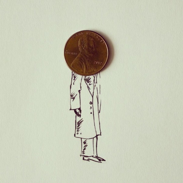 60s-girl:  tastefullyoffensive:  Everyday Objects Blended With Simple Sketches by