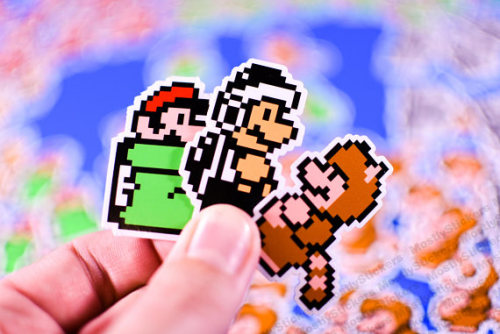 retrogamingblog:Super Mario Stickers made by MostlyStickers