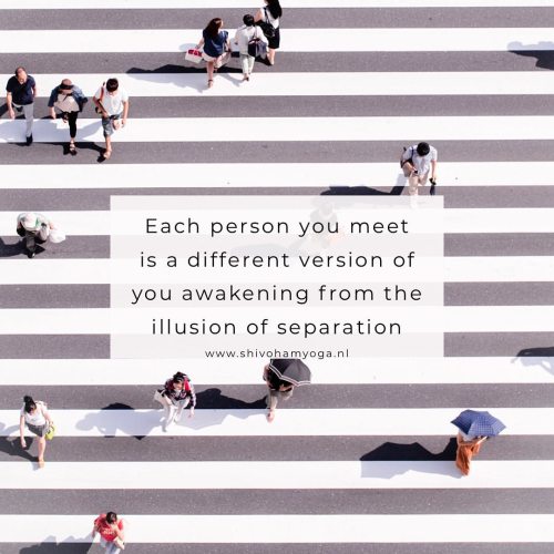 Each person you meet is a different version of you awakening from the illusion of separation ♥️ . . 