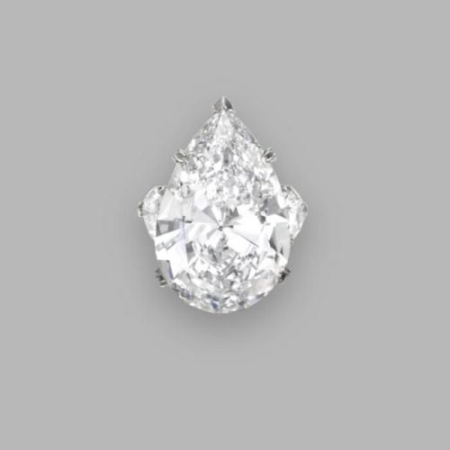 29.53 Carat Pear Shaped Diamond Ring 