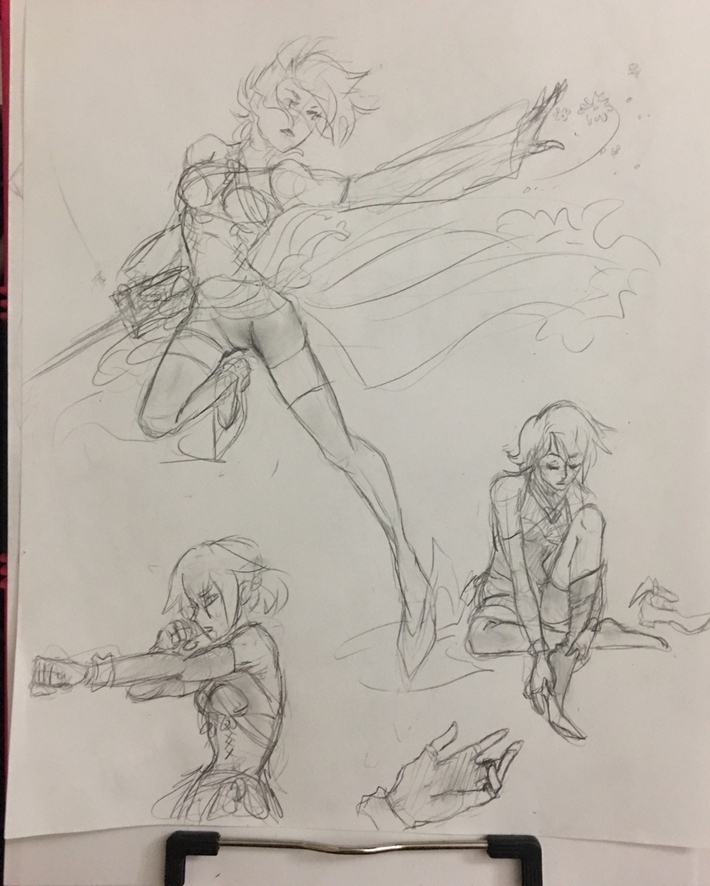 kingdomsaurushearts:  Aqua figure sketches.  And the lil… Xemqua up in the corner