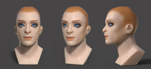 imaginetheendingart:My first head I’ve done completely in Zbrush.