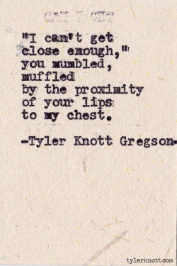 tylerknott:  Typewriter Series #379 by Tyler