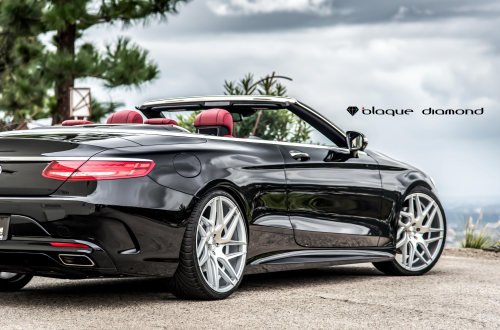  2016 Mercedes-Benz S550 fitted with 20 inch BD3’s in Silver with Machined face http://blaquediamond