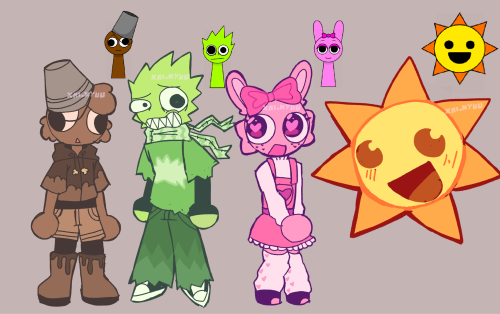 Sprunki Designs! Just Incase I Wanna Draw Any Of Them(especially Owakcx, Insane Motherfucker That I Love)