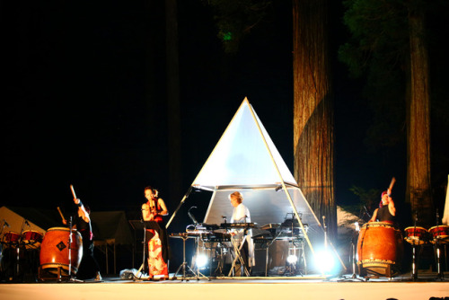 20170730（日）白山平泉寺開山1300年記念『白山太神楽 姫神演奏会』を聴きに行った。姫神（星吉紀）、山口太鼓の会、辻本好美（尺八）金沢工業大学メディアデザインプロジェクトにより、白山開山130