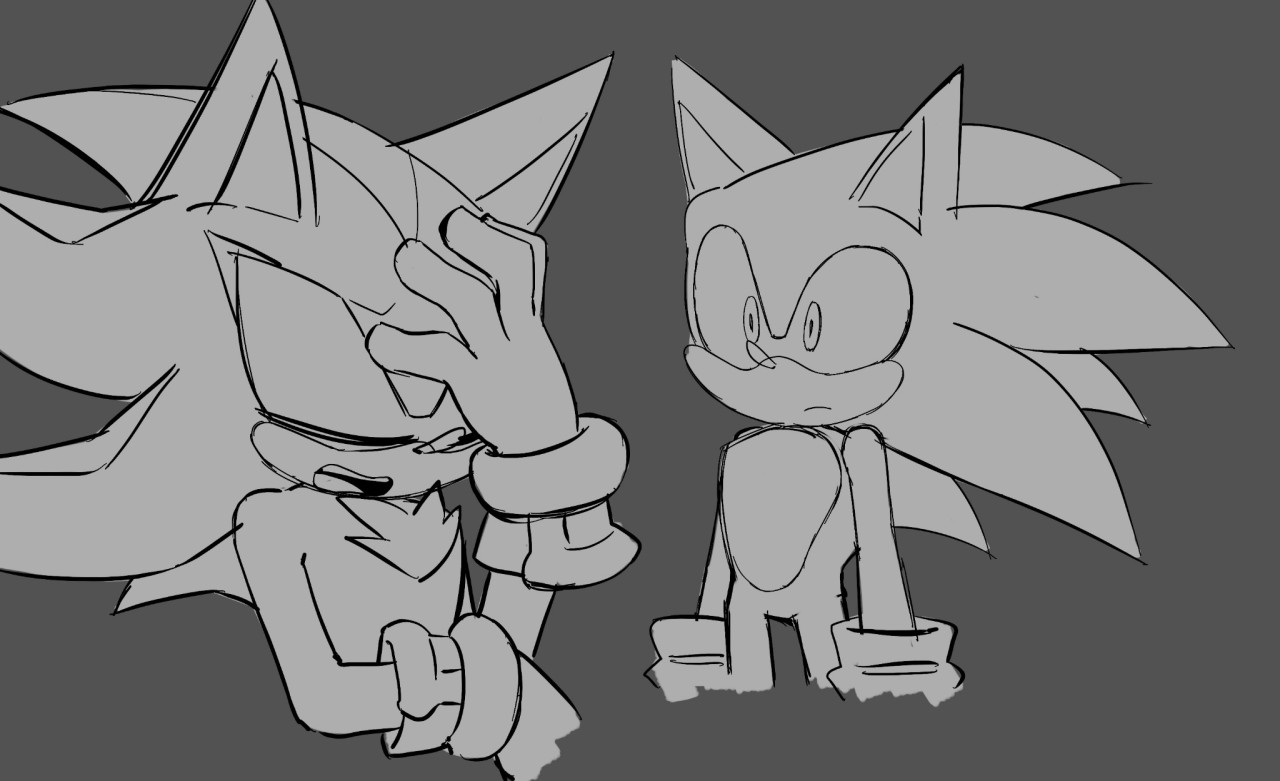 Classic Sonic, Shadow and Silver by CrystalRibbon01 -- Fur Affinity [dot]  net