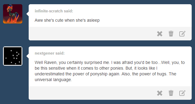 fromthedeskofmayormare:  There was nothing to fear, nothing to doubt…  D'aww &lt;3