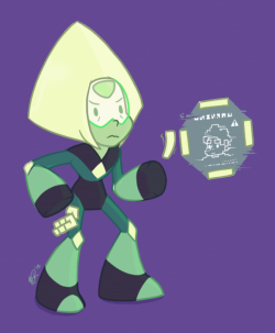 fingerwhirls:  Steven Universe got a new robot master Gem last week. :D I pretty much have to draw the new character from today’s episode at some point. Too awesome.