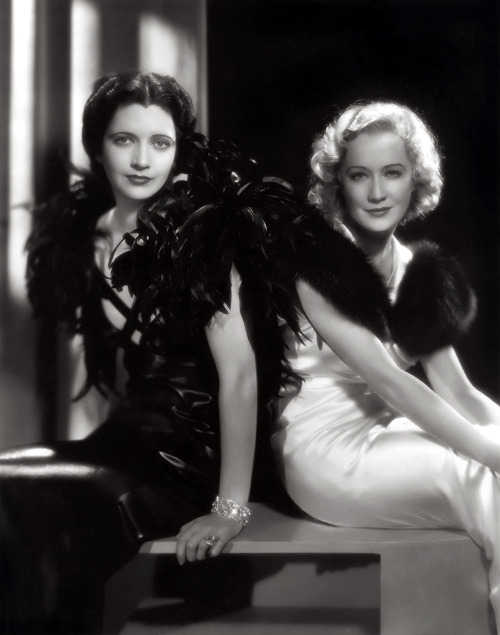 msmeganmcgurk:  Stellar Vintage #524: Kay Francis and Miriam Hopkins think you should give the yoga 