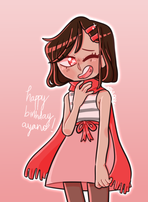 Day 5 of Ayano Week! @ayanoweekToday’s Ayano’s birthday so there wasn’t really a prompt, so I just d