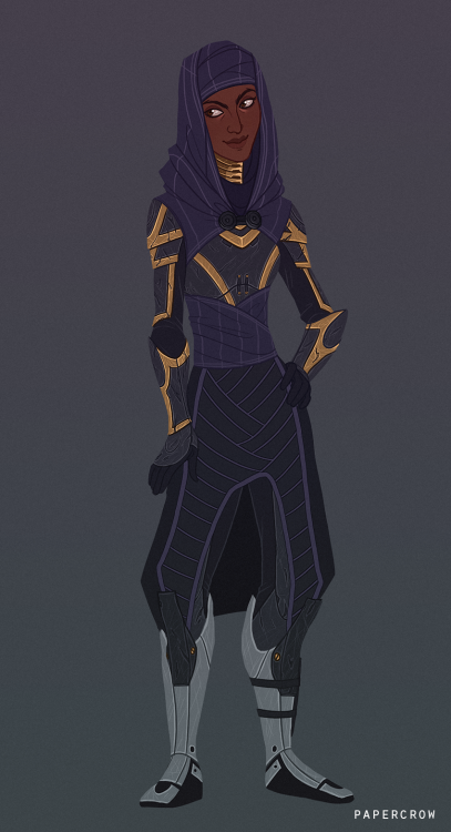 papercrow: tali’s armour in ME3 is my favorite outfit so i just had to redesign it for human!t