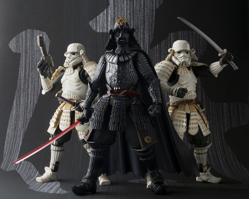 Samurai Darth Vader and Stormtroopers from Tamashii Nations.