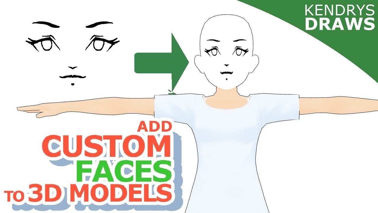 Kendrys Art Blog Add Custom Faces To 3d Models Clip Studio Modeler