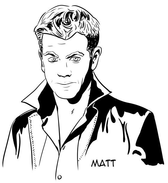 Fun fact: Young Matt Damon looks nearly identical to Current Chris Pine in 60% of photos, but 0% of video. Weird, huh? Anyway, the 11th in my celeb in series! Read my webcomic here!