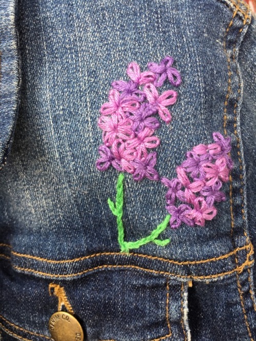 scesisonomaton: H O W D O T H E Y R I S E U P ? hand embroidered my jacket in honour of the 25th. i 