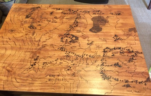 lifeofawannabehobbit:  So someone I know does woodwork in his spare time… and he