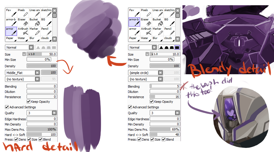 privatedicksimmons:  Aaaaa These three brushes are the most used when it comes to