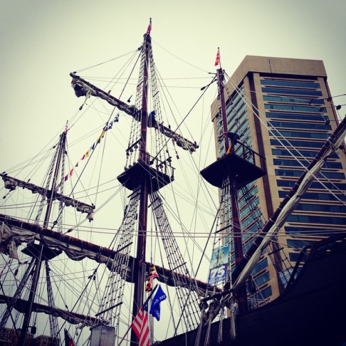 Tall ships in Baltimore Harbor. And note to self: ok to jump at unexpected cannon fire