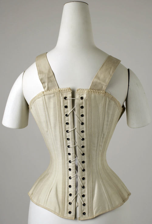 ephemeral-elegance:  Corset, 1890s Dr. Warner’s Caroline Health via The Met
