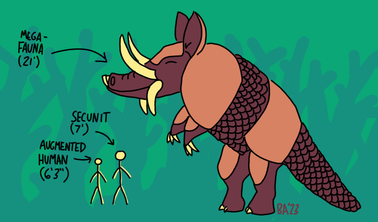 Beeayy’s vision of the creature! 