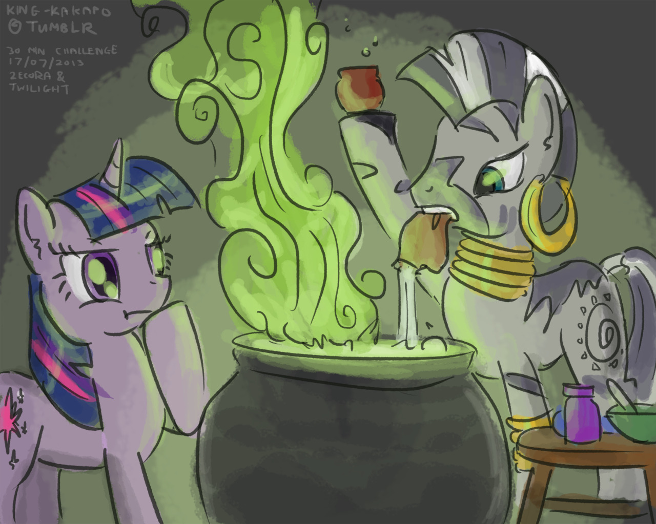 30minchallenge:  SFW.  Zecora~ &lt;3