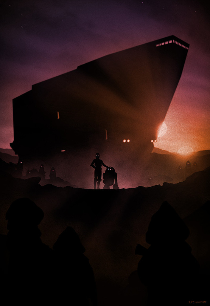 pixalry:   Star Wars Noir Poster Set - Created by Marko Manev Brought to you by Acme