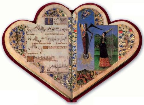 asylum-art: Heart-shaped medieval Books of Hours We know of only a few examples of heart-shaped Book