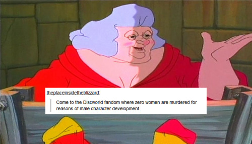 hargashouseofribs:Discworld + Tumblr posts (meta edition)Seeing as how the Discworld fandom comes up