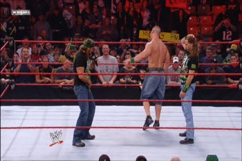 Porn photo Triple H shows John Cena how to loosen up