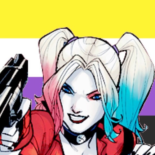 nonbinary and pansexual harley quinn icons ☆