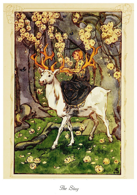 ubeink:Helen Stratton (1867-1961). “The Stag.” For The Lily of Life by Marie, Crown