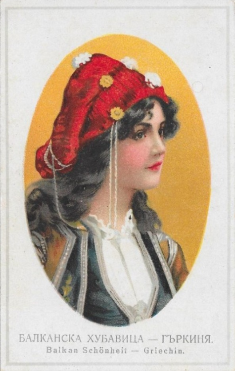 sorryzorri: lilium-bosniacum: Balkan Beauty - 1919 postcards // Serbian, Greek, Bulgarian, Romanian