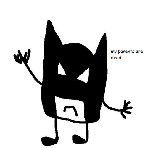 legs-are-just-for-show: me and ago we’re bored and made this tiny batman thing