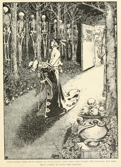 Helen Stratton (1867-1961), ‘From every tree hung..’, from “The Fairy Tales of Han